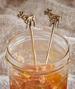 Nkuku Stag Brass Spoons (Set Of 2)