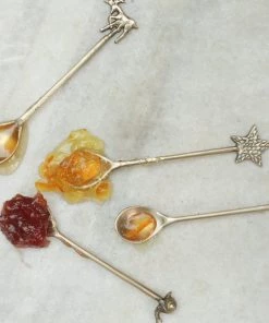 Nkuku Star Spoon Gift Set - Antique Brass (Set Of 2) Tableware