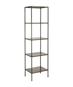Nkuku New Arrivals Takua Iron Narrow Standing Shelves