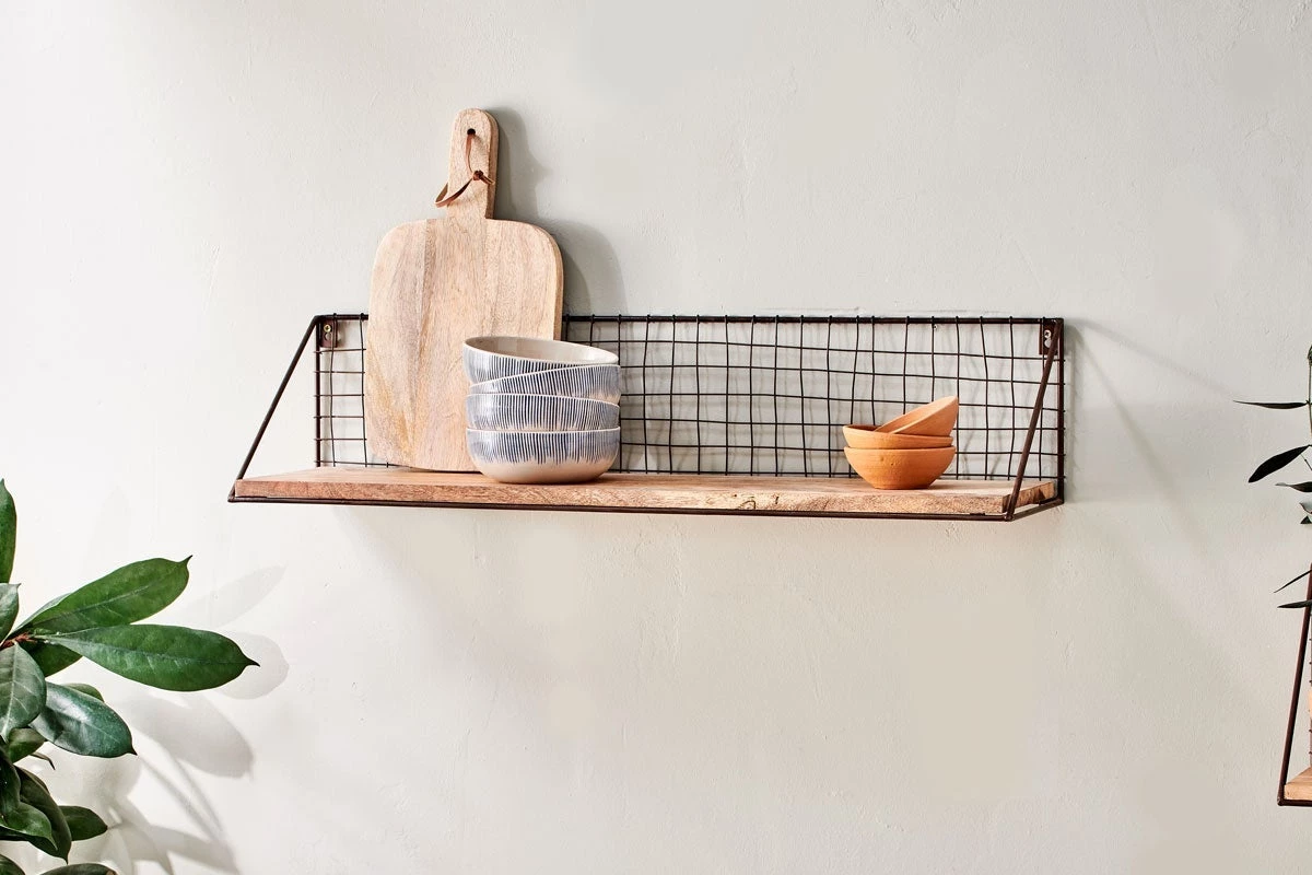 Nkuku Tamba Mango Wood Shelf - Large 3 Nkuku Tamba Mango Wood Shelf - Large