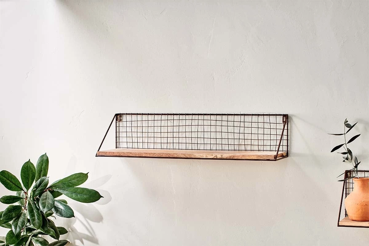 Nkuku Tamba Mango Wood Shelf - Large 4 Nkuku Tamba Mango Wood Shelf - Large