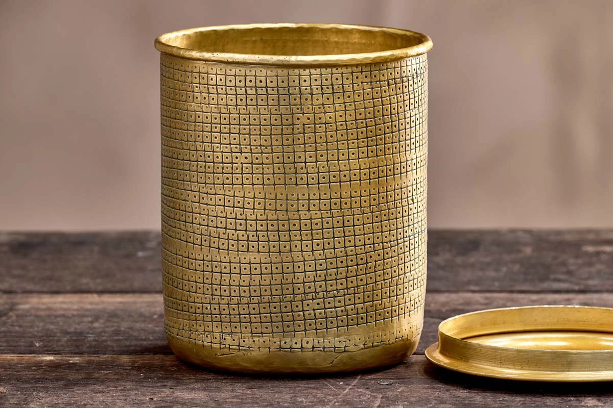 Nkuku Tembesi Etched Pot - Tall Home Accessories 4 Nkuku Tembesi Etched Pot - Tall Home Accessories