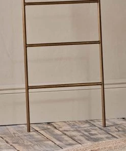 Nkuku Temur Iron Decorative Ladder - Brass 8 Nkuku Temur Iron Decorative Ladder - Brass