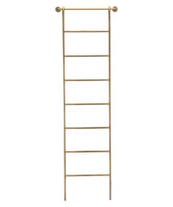 Nkuku Temur Iron Decorative Ladder - Brass 9 Nkuku Temur Iron Decorative Ladder - Brass