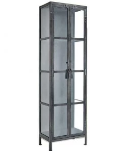 Nkuku Tiko Iron & Glass Tall Cabinet Living Room 13 Nkuku Tiko Iron & Glass Tall Cabinet Living Room