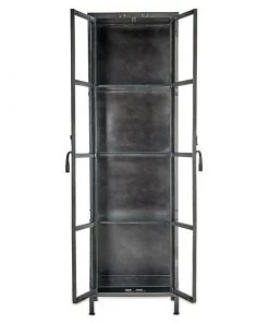 Nkuku Tiko Iron & Glass Tall Cabinet Living Room 12 Nkuku Tiko Iron & Glass Tall Cabinet Living Room