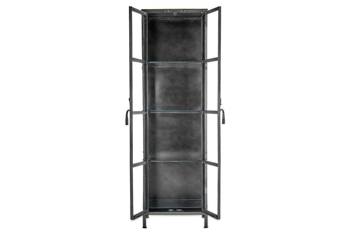 Nkuku Tiko Iron & Glass Tall Cabinet Living Room 7 Nkuku Tiko Iron & Glass Tall Cabinet Living Room