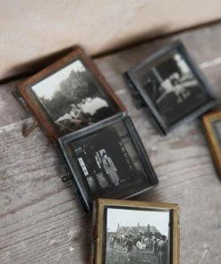 Nkuku Tiny Danta Frame Antique Brass (Set Of 2)