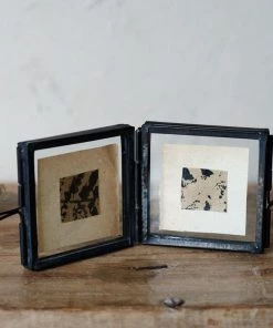 Nkuku Home Accessories Tiny Folded Danta Frame - Antique Black (Set Of 2)