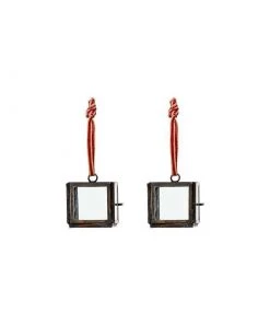 Nkuku Gifts Under £50 Tiny Kiko Box Decorations - Brass (Set Of 2)