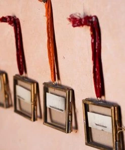 Nkuku Home Accessories Tiny Kiko Frame Antique Brass (Set Of 4)