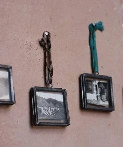 Nkuku Home Accessories Tiny Kiko Frame Antique Zinc (Set Of 4)