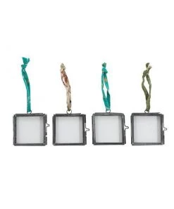 Nkuku Home Accessories Tiny Kiko Frame Antique Zinc (Set Of 4)