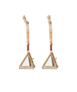 Nkuku Gifts Under £50 Tiny Kiko Triangular Decorations (Set Of 2)