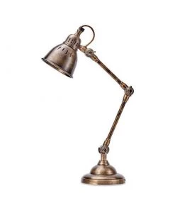 Nkuku Tubu Antique Brass Desk Lamp