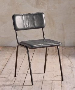 Nkuku Kitchen & Dining Room Ukari Dining Chair - Aged Black