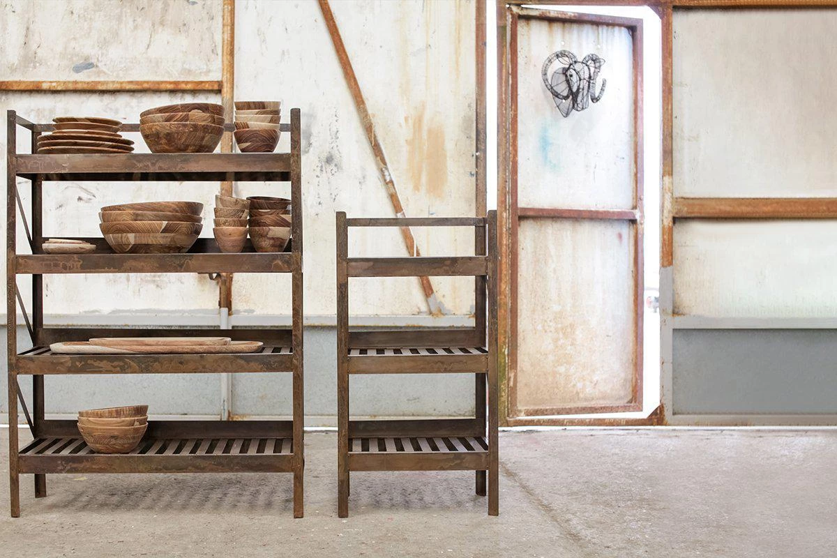 Nkuku Umi Iron Shelf Small Hallway & Bootroom 3 Nkuku Umi Iron Shelf Small Hallway & Bootroom