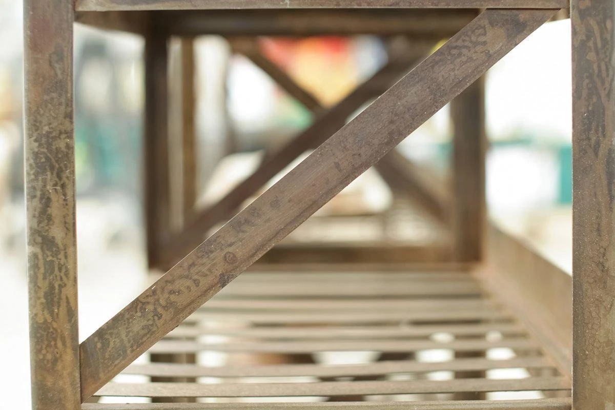 Nkuku Umi Iron Shelf Small Hallway & Bootroom 6 Nkuku Umi Iron Shelf Small Hallway & Bootroom