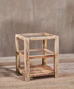 Nkuku Urmodi Wood Side Table Coffee & Side Tables