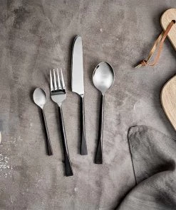 Nkuku Usa Cutlery Set - Black (Set Of 16) Tableware