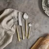 Nkuku Tableware Usa Cutlery Set - Brushed Gold (Set Of 16)