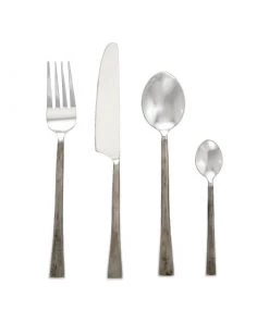 Nkuku Usa Cutlery Set - Brushed Silver (Set Of 16)