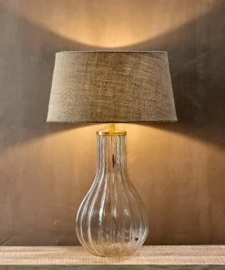 Nkuku Living Room Varanisi Tall Glass Lamp