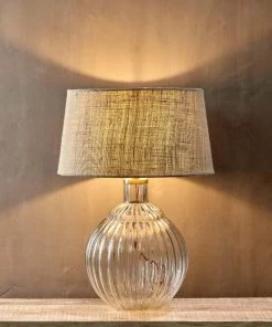 Nkuku Varanisi Wide Glass Lamp