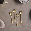 Nkuku Veeta Teaspoon Set - Brushed Gold (Set Of 4) Tableware