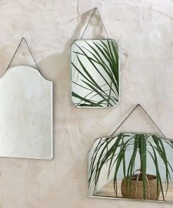 Nkuku Vintage Rectangular Wall Mirror Home Accessories