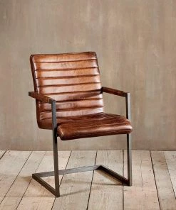 Nkuku Wamma Leather Desk Chair