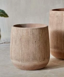 Nkuku Planters & Vases Wampu Tall Planter - Distressed Terracotta 12 Nkuku Planters & Vases Wampu Tall Planter - Distressed Terracotta