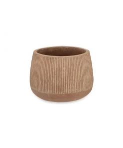 Nkuku Wampu Wide Planter - Distressed Terracotta Planters & Vases
