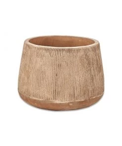 Nkuku Wampu Wide Planter - Distressed Terracotta Planters & Vases