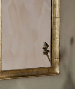 Nkuku Yadur Rectangular Mirror - Antique Brass - Small Home Accessories