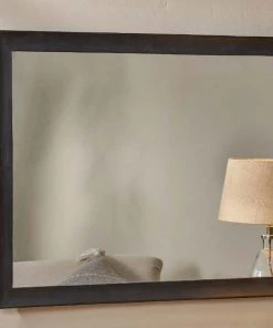 Nkuku Yadur Rectangular Mirror - Black - Large