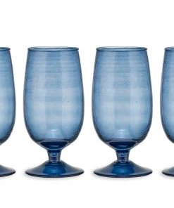 Nkuku New Arrivals Yala Glass - Indigo (Set Of 4) 9 Nkuku New Arrivals Yala Glass - Indigo (Set Of 4)