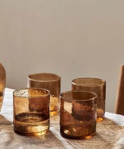 Nkuku New Arrivals Yala Tumbler - Smoke Brown (Set Of 4)