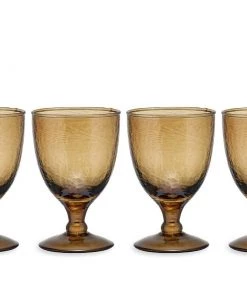 Nkuku Yala Wine Glass - Smoke Brown (Set Of 4)