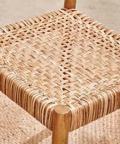 Nkuku New Arrivals Yana Mango Wood & Wicker Woven Chair