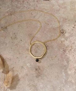 Nkuku Zana Onyx Drop Necklace Eco-Friendly Gifts