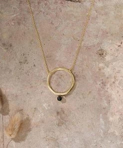 Nkuku Zana Onyx Drop Necklace Eco-Friendly Gifts