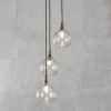 Nkuku Hallway & Bootroom Ziva Glass Cluster Pendant - Clear