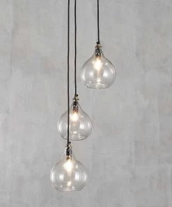 Nkuku Hallway & Bootroom Ziva Glass Cluster Pendant - Clear