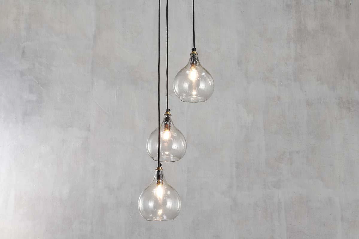 Nkuku Hallway & Bootroom Ziva Glass Cluster Pendant - Clear 3 Nkuku Hallway & Bootroom Ziva Glass Cluster Pendant - Clear